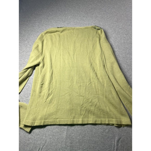 Zsa Zsa Green sweater cardigan with bling‎ Y2K large - Picture 8 of 9